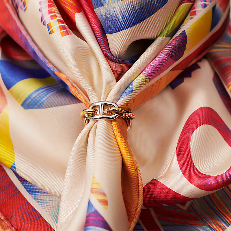 Hermes gold scarf on sale ring